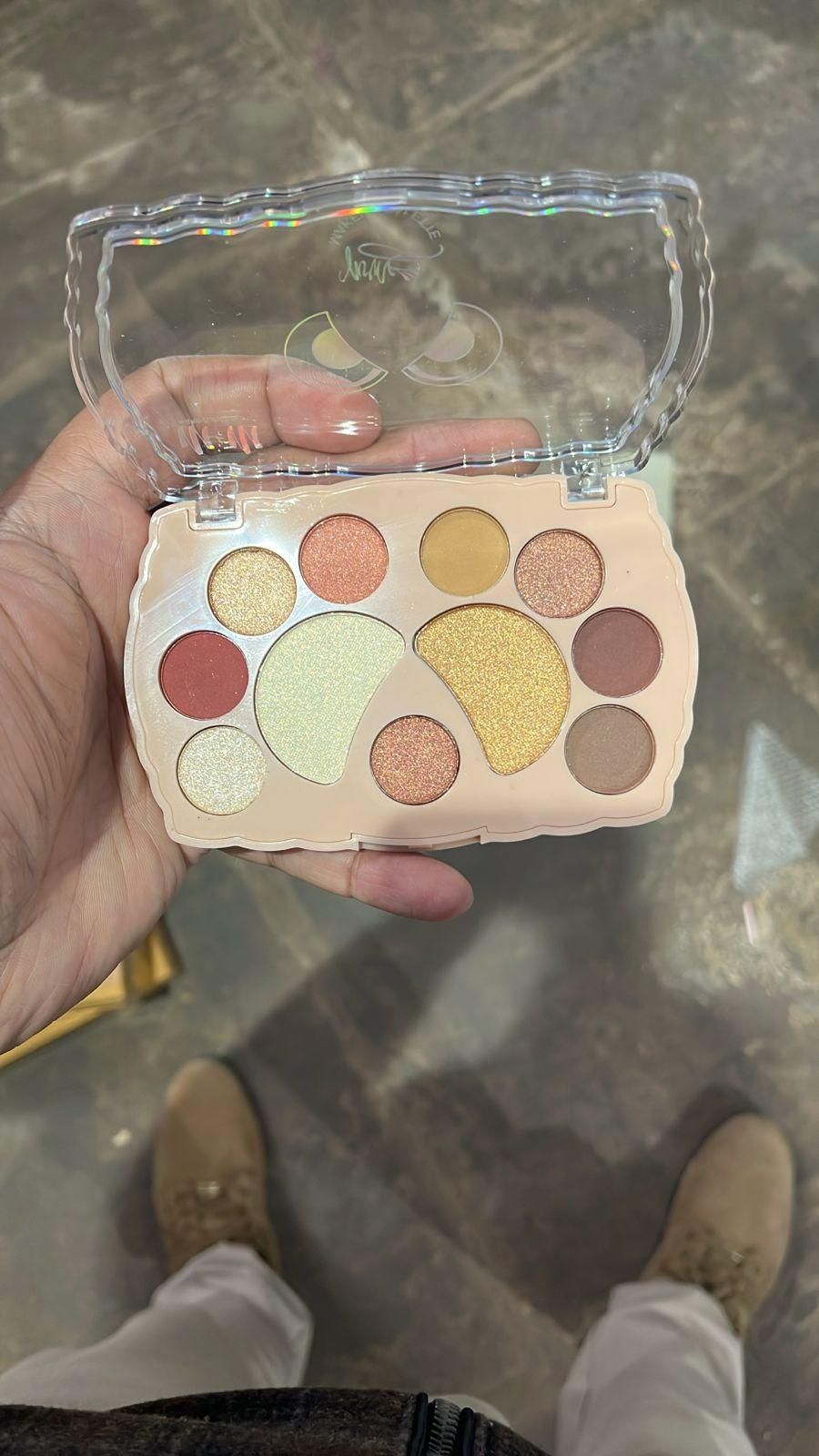 Eyeshadow Palette Shimmer & Glitter Shades �(Pack of 1)