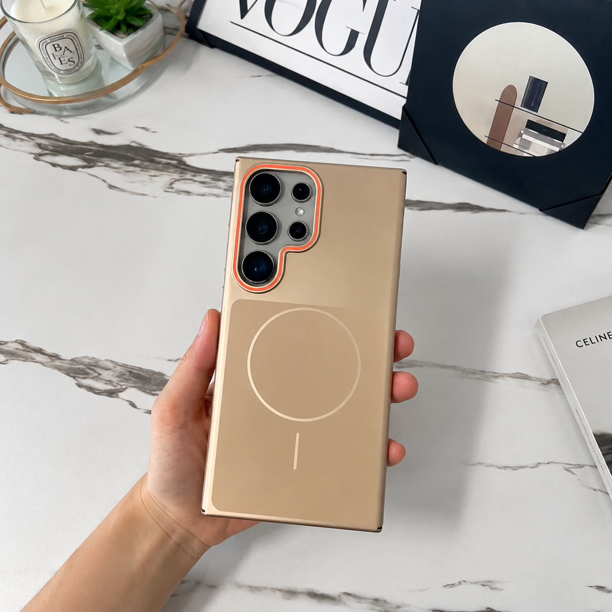 Galaxy S Series - Desert Luxe Ring Shield Case
