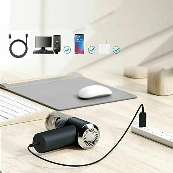2 in 1 Vacuum Cleaner-Handheld Vacuum Car Cleaner Air Duster Wireless Rechargeable Home