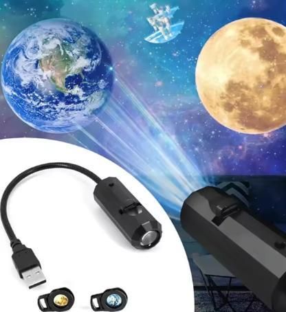 360-Degree Earth Projection USB LED Mini Night Light