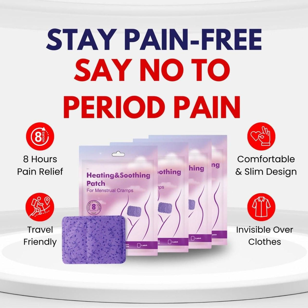 Heating & Soothing Patch For Menstrual Cramps (Pack of 2)