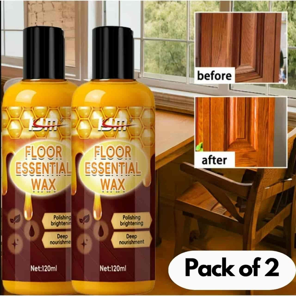 Floor Essential Wax 120 ml each Pack of 2