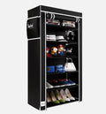 6 Rack Collapsible Wardrobe Cabinet and Shoe Rack