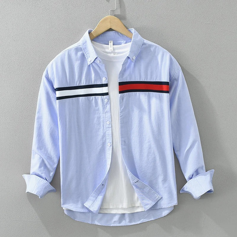 Men Cotton Loose Long Sleeve Shirt (Pack of 2)