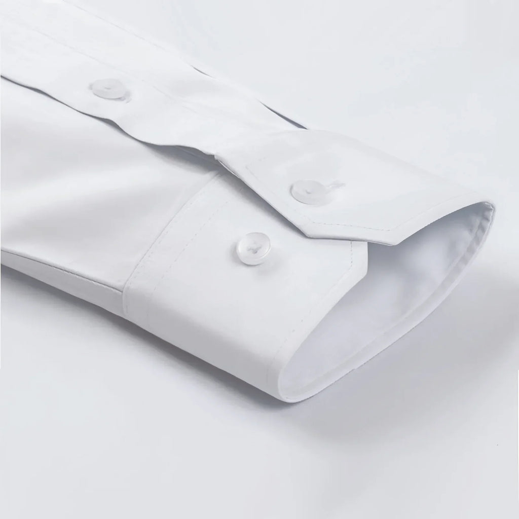 Men's Formal Regular Fit Cotton Full Sleeve Shirt - Sky Blue & White Combo